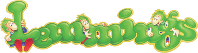 Lemmings logo for Sega Mega Drive